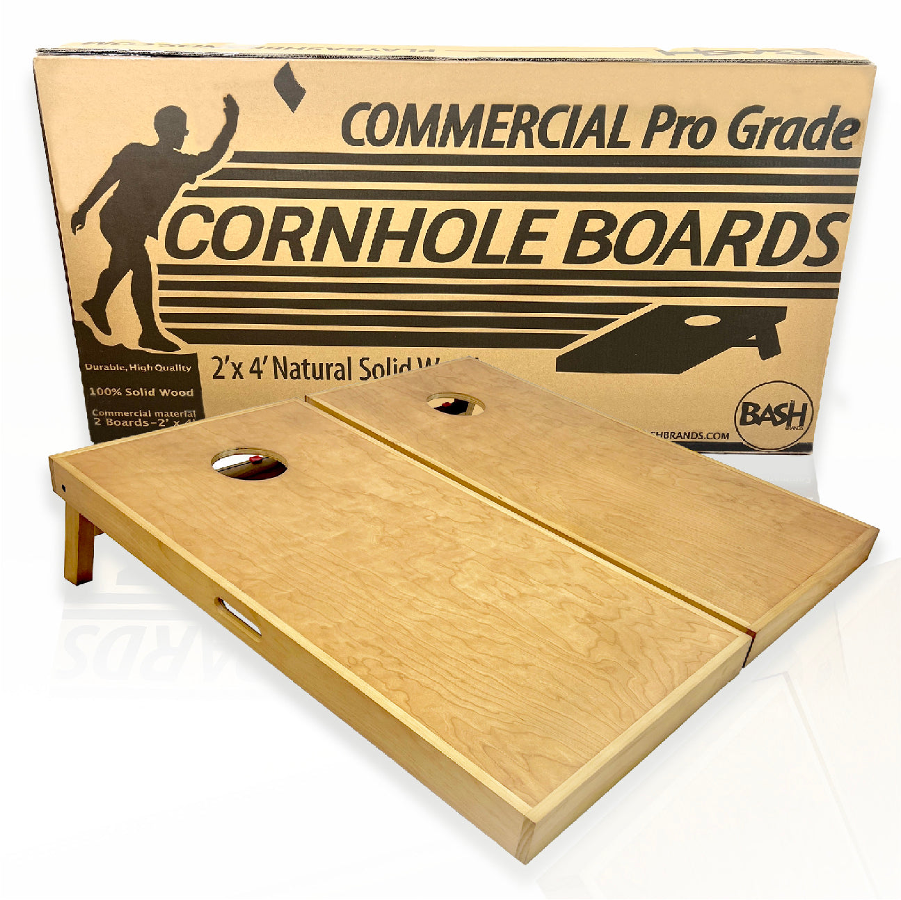Pro Cornhole Board – Commercial Grade, Solid Wood, Regulation Size