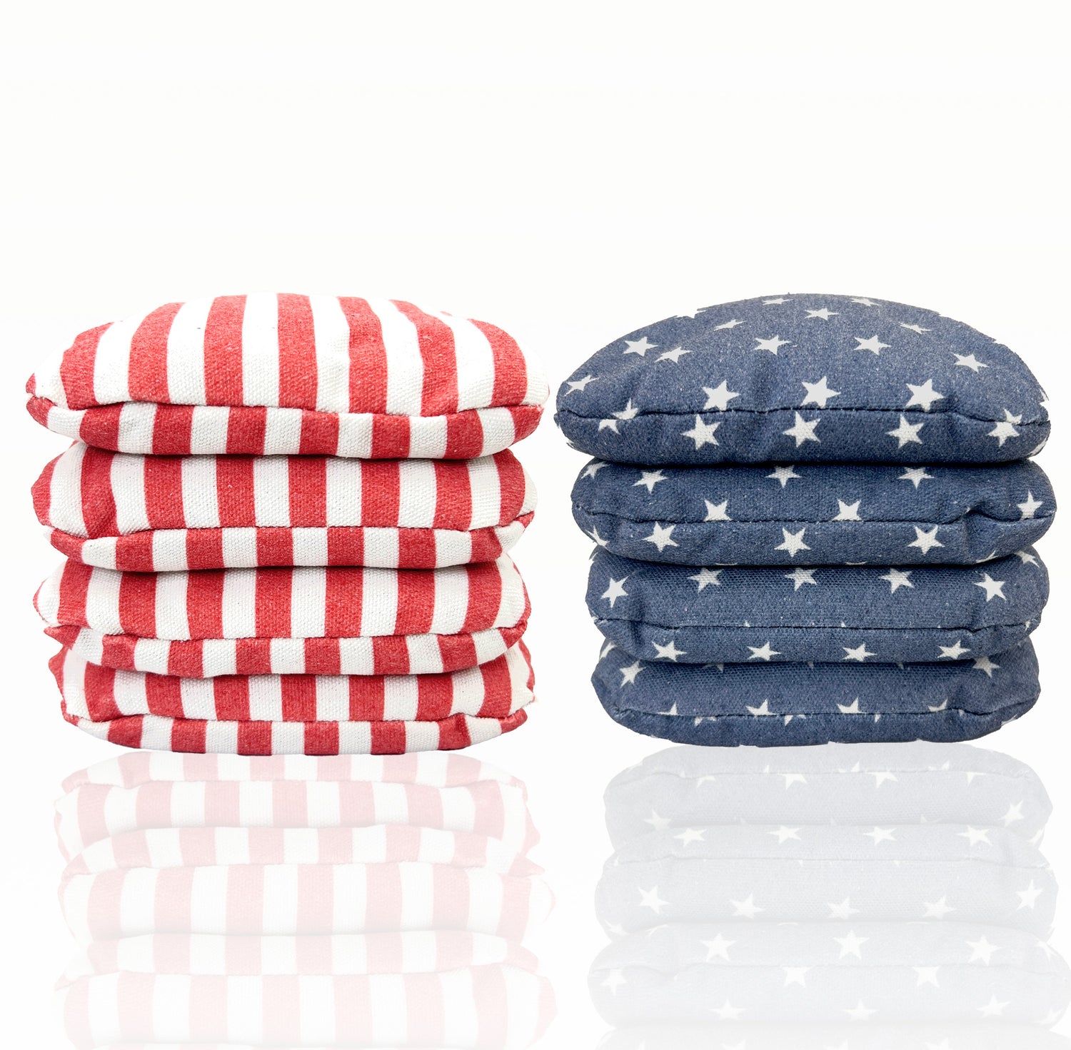 Cornhole Bags – Vintage Stars & Stripes, Regulation Size, Tournament-Grade