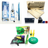 Ultimate Backyard Games Bundle – Premium Regulation Cornhole Set, Bottle Bash, and Hookz LED Ring Toss
